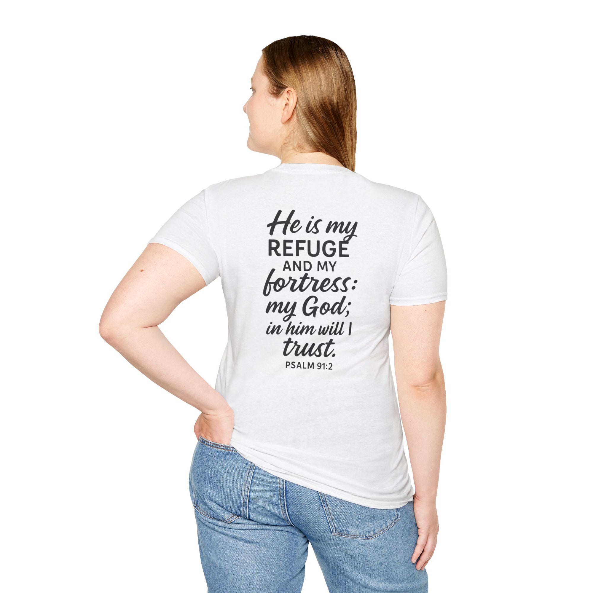 Faith-Inspired Unisex Softstyle T-Shirt, Inspirational Graphic Tee, Christian Apparel, Unique Gift for Believers, Everyday Comfort Wear