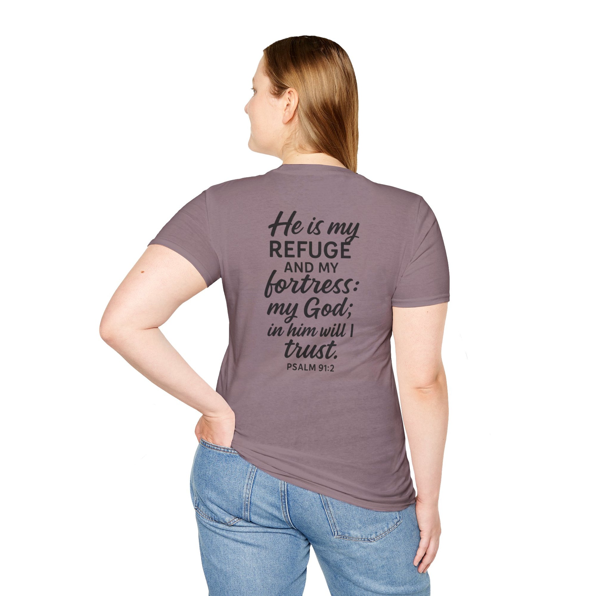 Faith-Inspired Unisex Softstyle T-Shirt, Inspirational Graphic Tee, Christian Apparel, Unique Gift for Believers, Everyday Comfort Wear