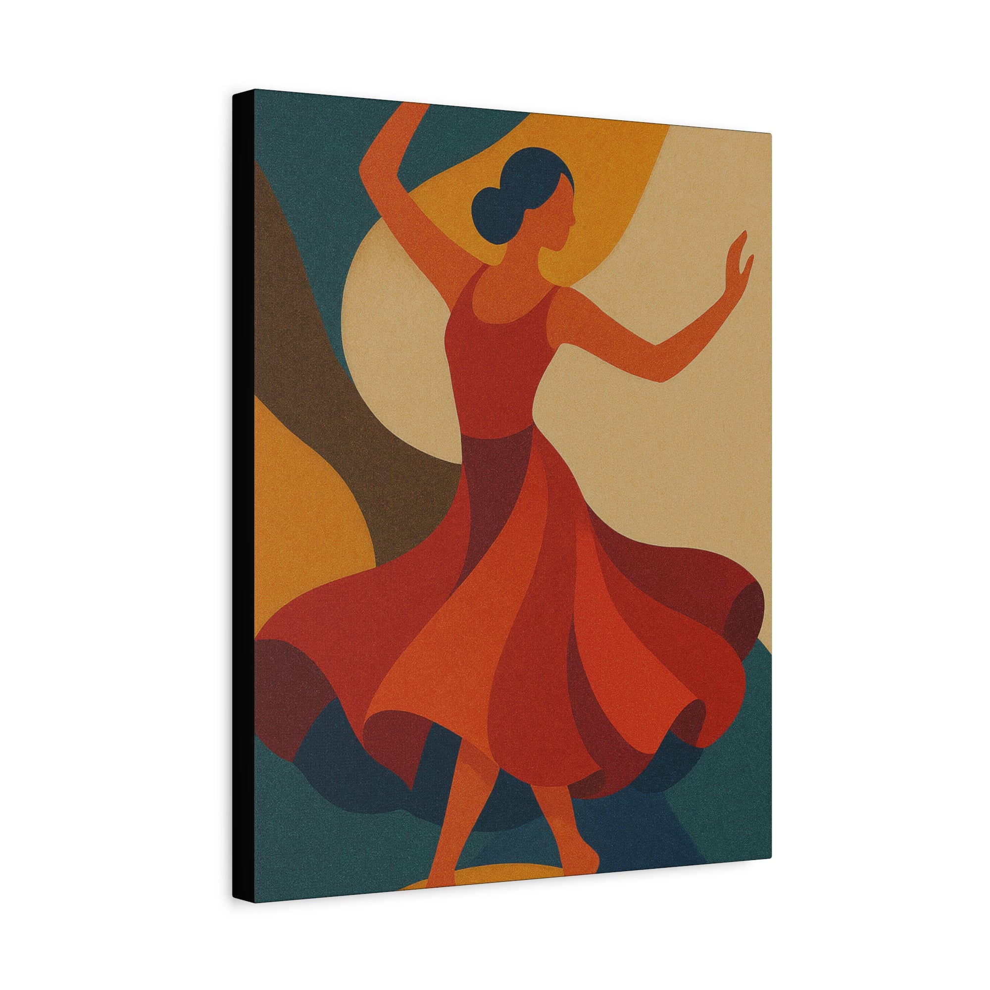 Colorful Dance Art Canvas Print, Home Decor, Gift for Dancers, Wall Art for Living Room, Unique Art Piece, Vibrant Artwork