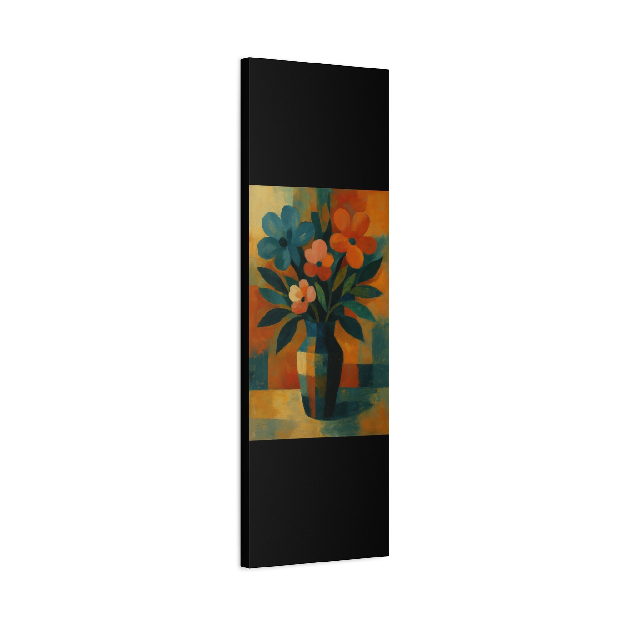 Colorful Floral Wall Art Canvas, Vibrant Home Decor, Flower Painting, Living Room Artwork, Gift for Art Lovers