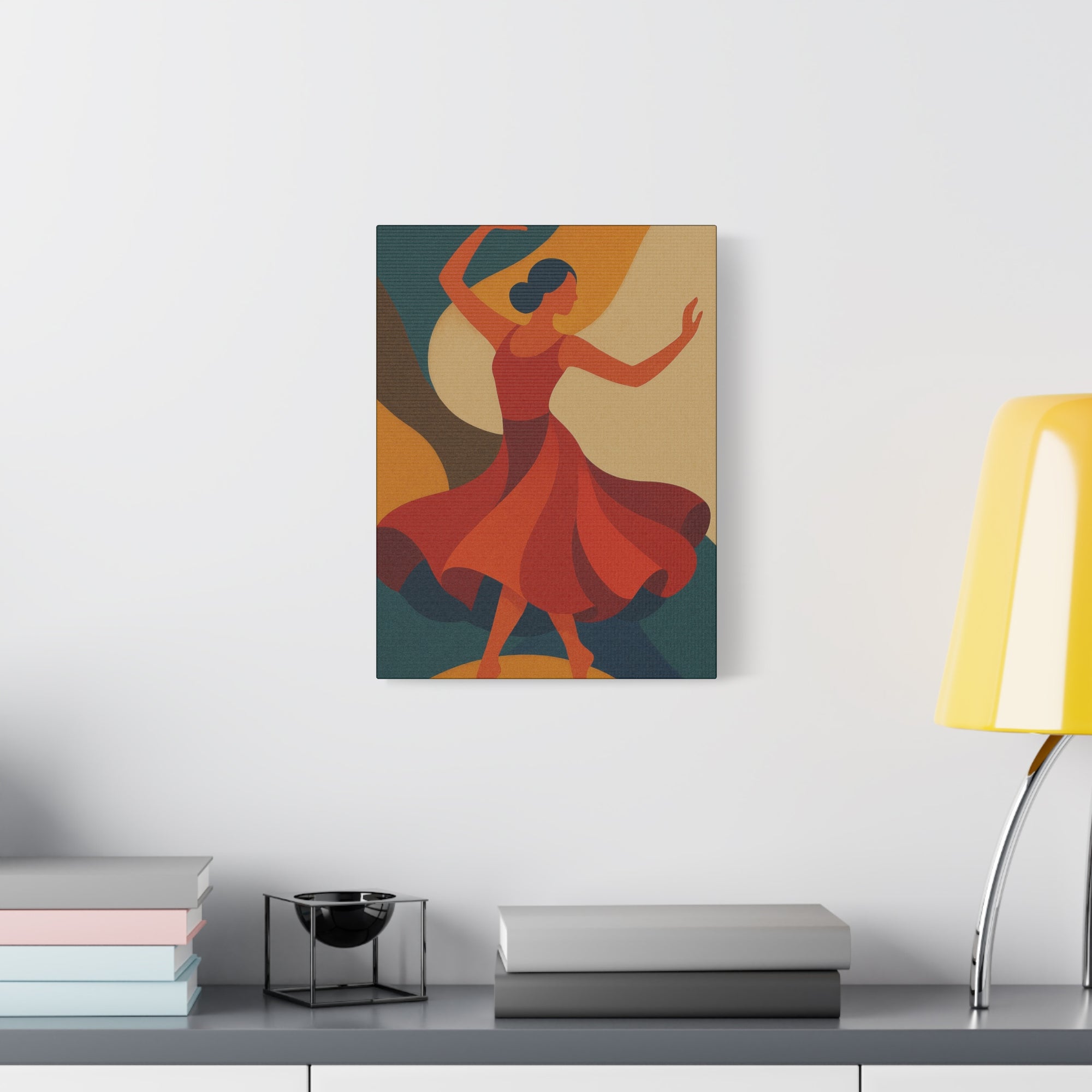 Colorful Dance Art Canvas Print, Home Decor, Gift for Dancers, Wall Art for Living Room, Unique Art Piece, Vibrant Artwork
