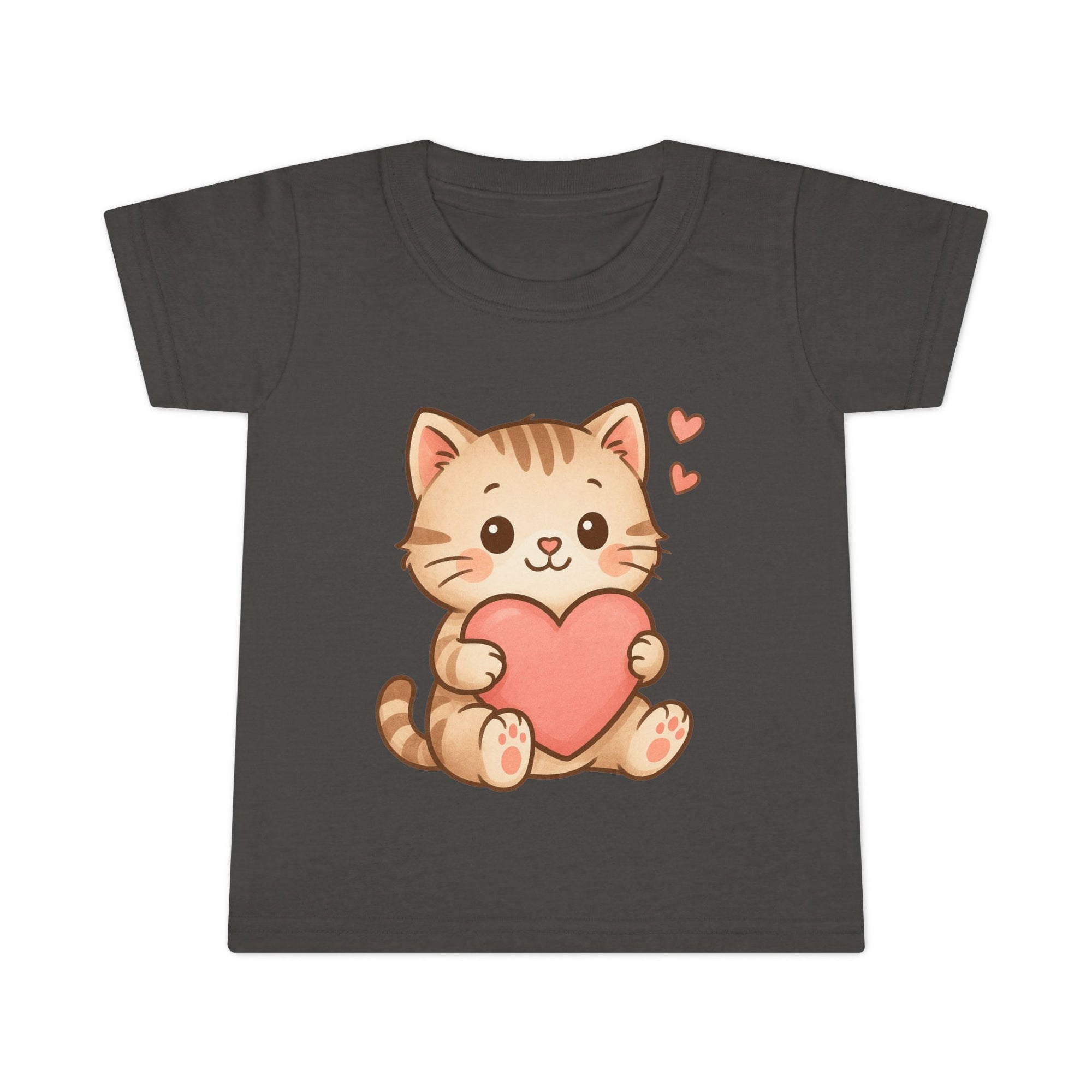 Cute Cat Love Toddler T-Shirt, Kids Cute Cat Tee, Baby Shower Gift, Toddler Birthday Gift, Pet Lover Shirt, Cute Animal Apparel