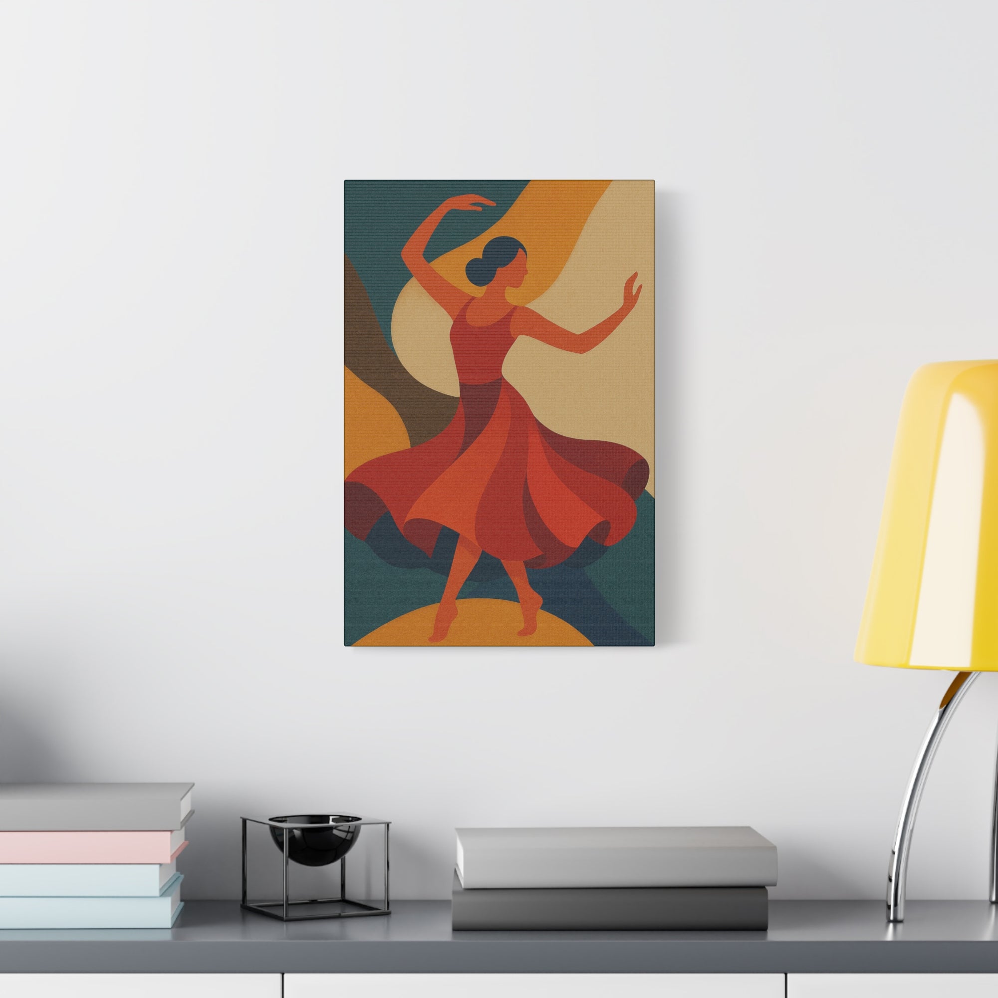 Colorful Dance Art Canvas Print, Home Decor, Gift for Dancers, Wall Art for Living Room, Unique Art Piece, Vibrant Artwork