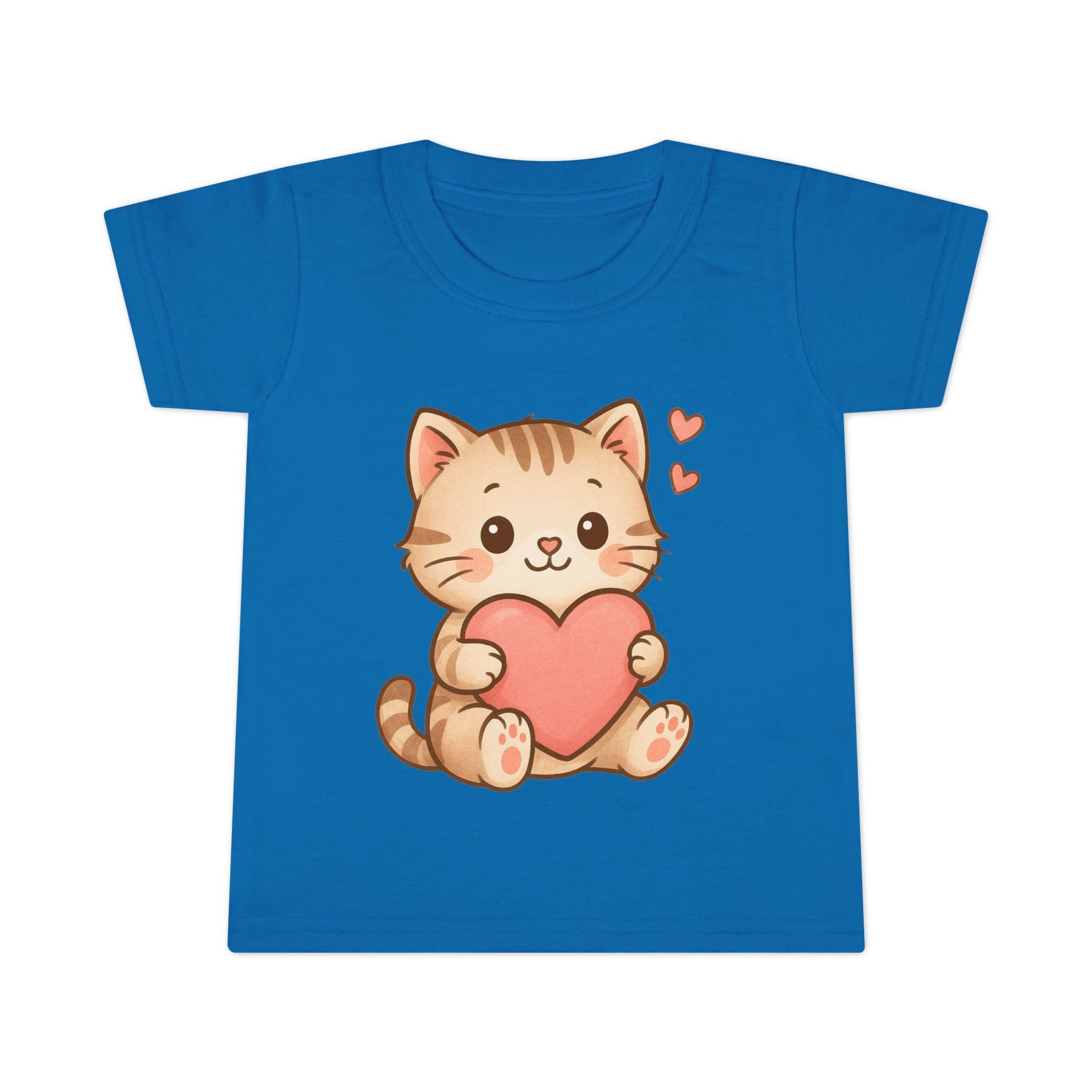 Cute Cat Love Toddler T-Shirt, Kids Cute Cat Tee, Baby Shower Gift, Toddler Birthday Gift, Pet Lover Shirt, Cute Animal Apparel