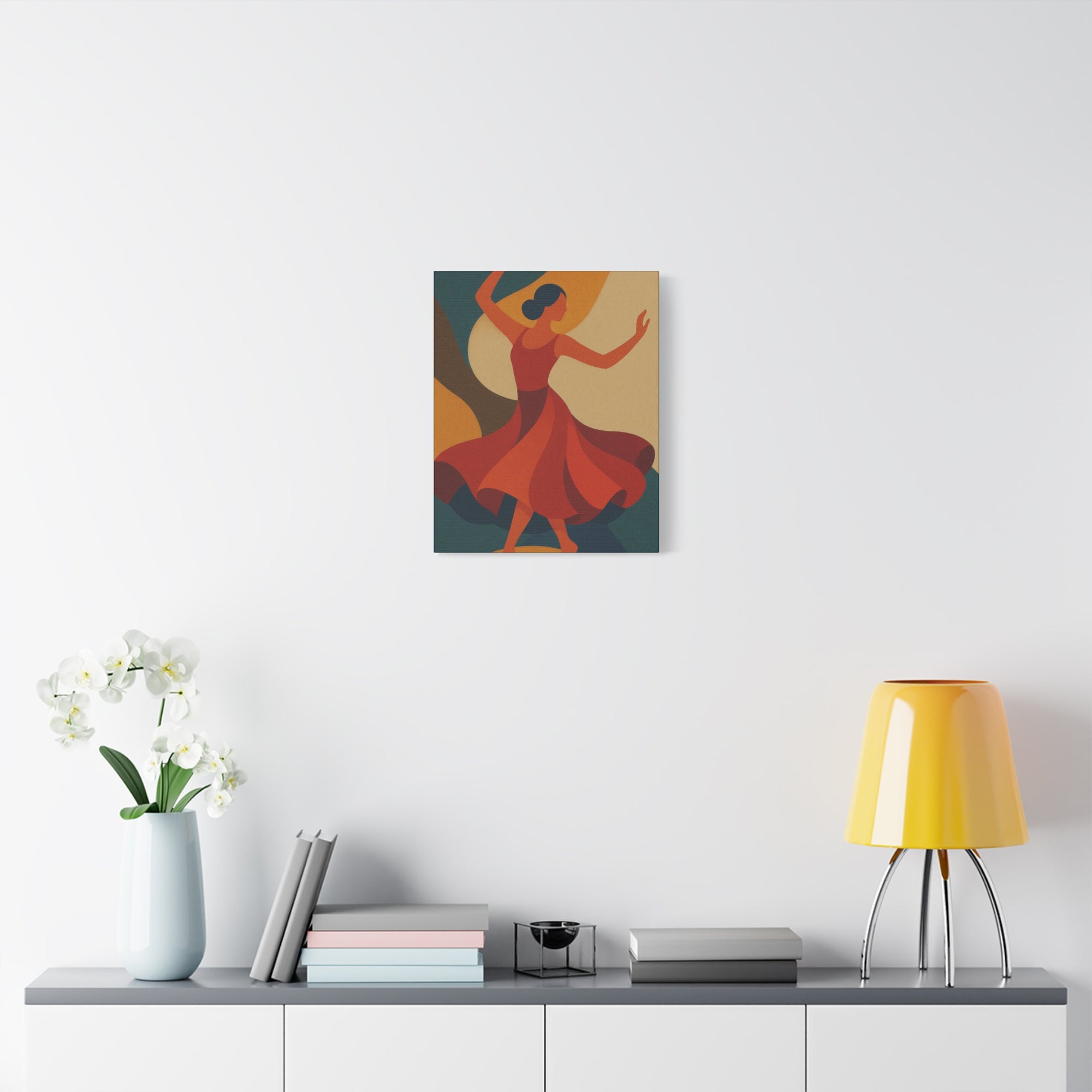 Colorful Dance Art Canvas Print, Home Decor, Gift for Dancers, Wall Art for Living Room, Unique Art Piece, Vibrant Artwork
