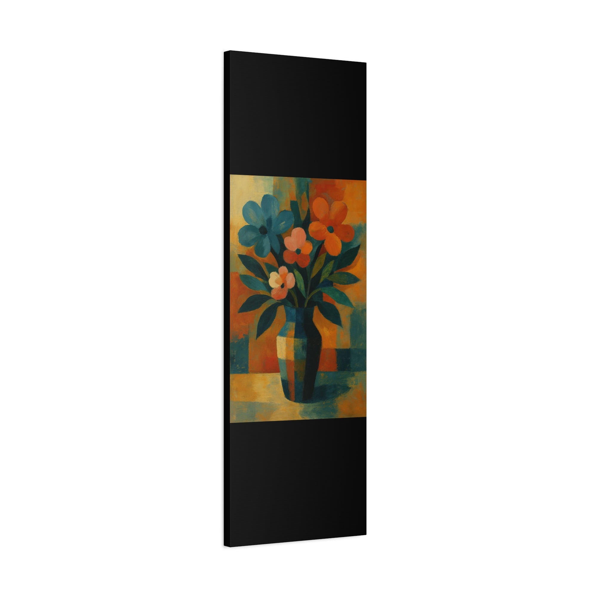 Colorful Floral Wall Art Canvas, Vibrant Home Decor, Flower Painting, Living Room Artwork, Gift for Art Lovers