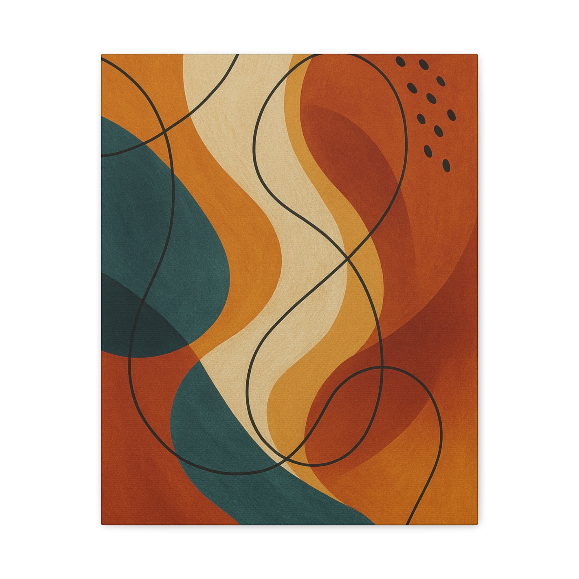 Abstract Wall Art Canvas Print, Modern Home Decor, Colorful Art, Bohemian Decor, Unique Gift for Her