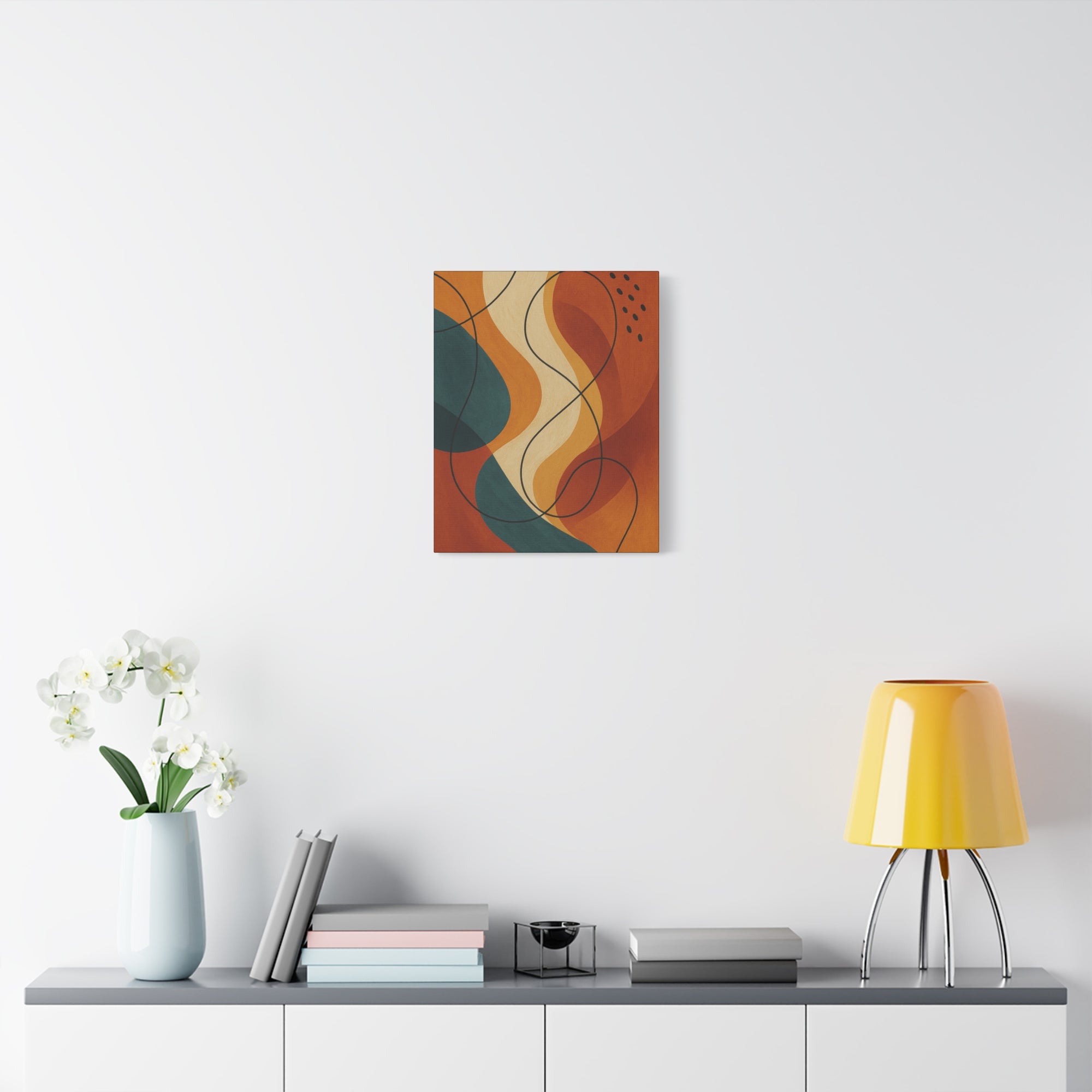 Abstract Wall Art Canvas Print, Modern Home Decor, Colorful Art, Bohemian Decor, Unique Gift for Her