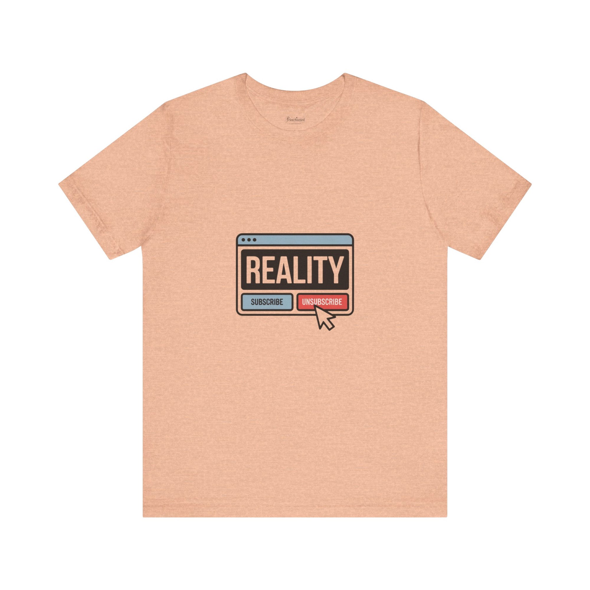 Reality Click Unisex Tee, Funny Graphic Shirt, Casual Wear, Geeky Apparel, Gift for Him/Her, Cool Tee for Everyday Style