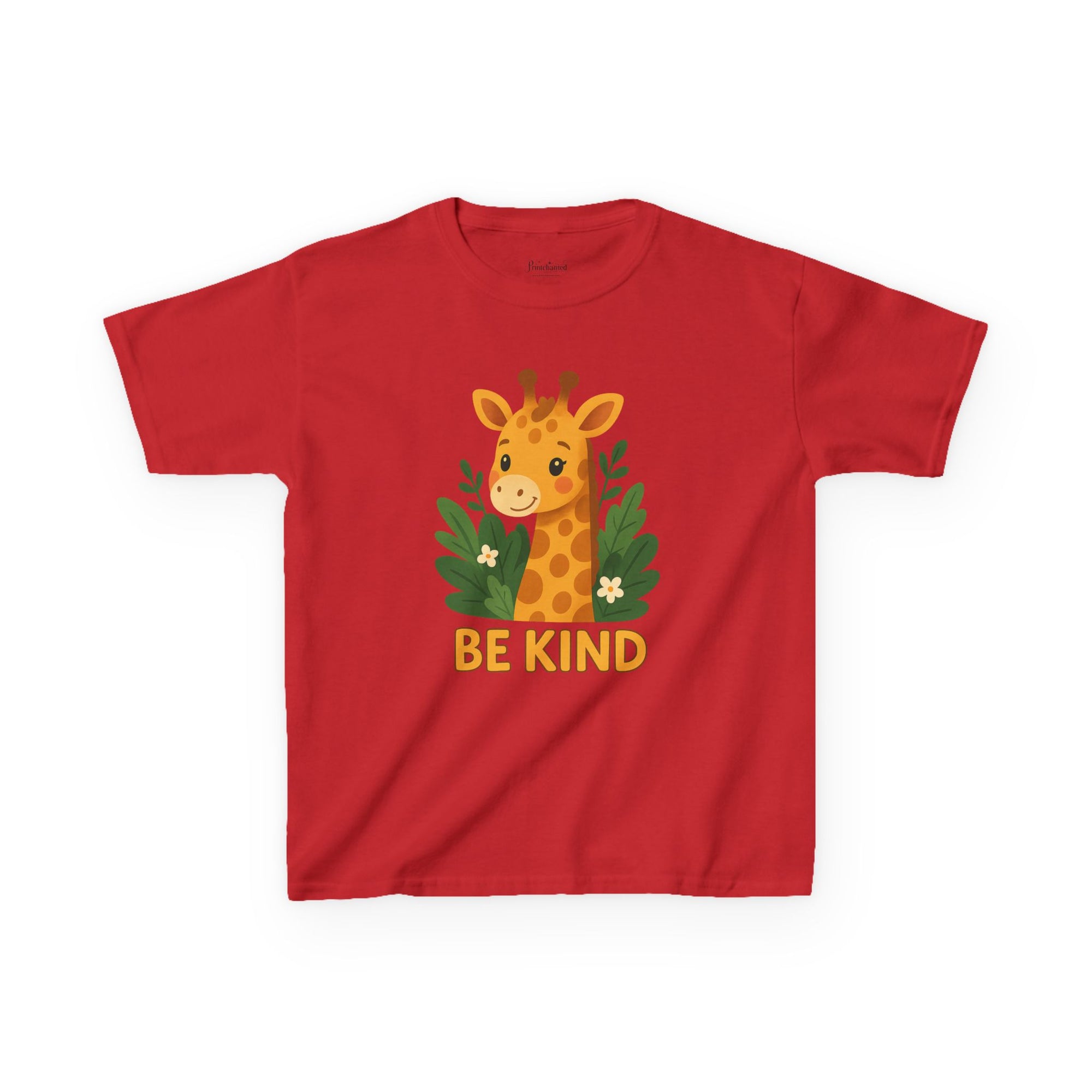 Kids Giraffe Tee - Be Kind T-Shirt, Children's Graphic Tee, Eco-Friendly Cotton Tee, Gift for Kids, Toddler Birthday Shirt