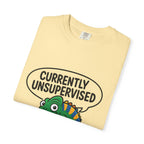 Whimsical Unisex T-Shirt, Currently Unsupervised Shirt, Fun Gift for Teens, Robot Graphic Tee, Casual Everyday Wear