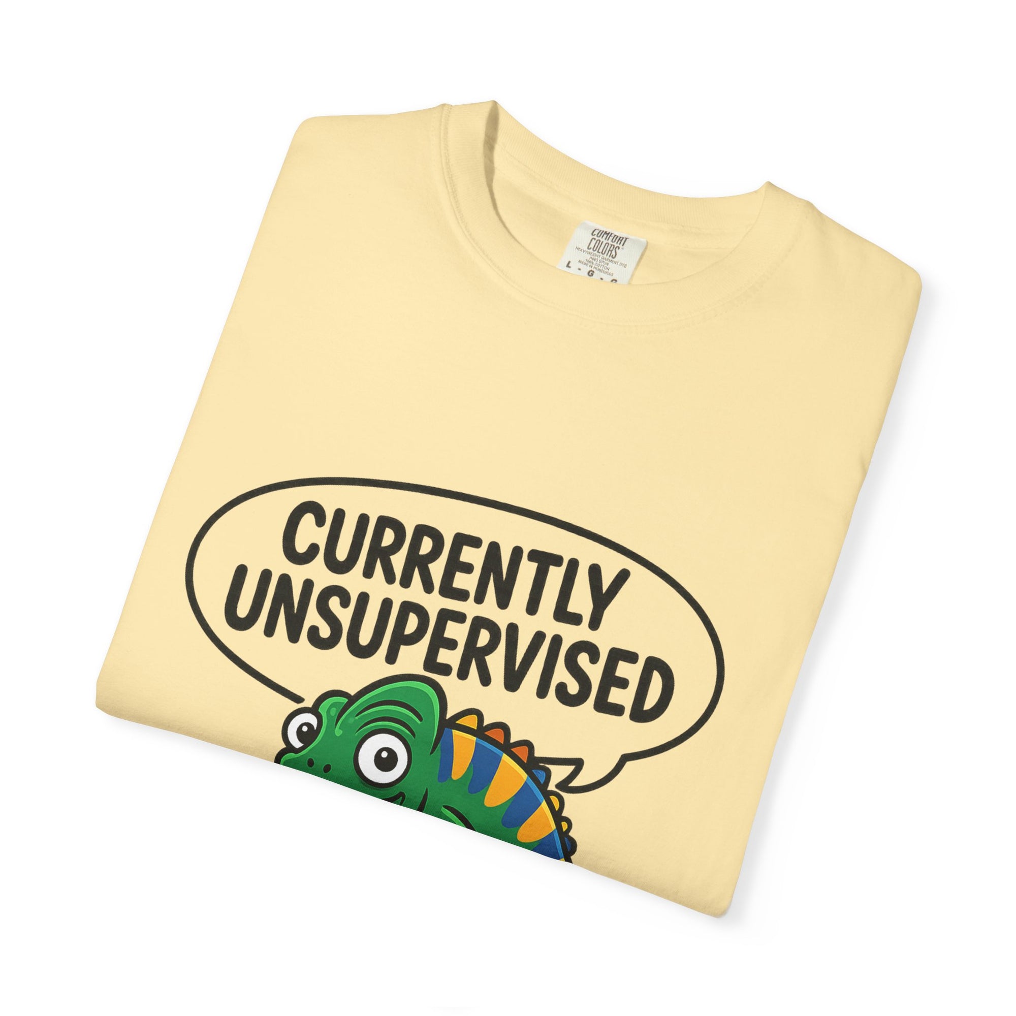 Whimsical Unisex T-Shirt, Currently Unsupervised Shirt, Fun Gift for Teens, Robot Graphic Tee, Casual Everyday Wear