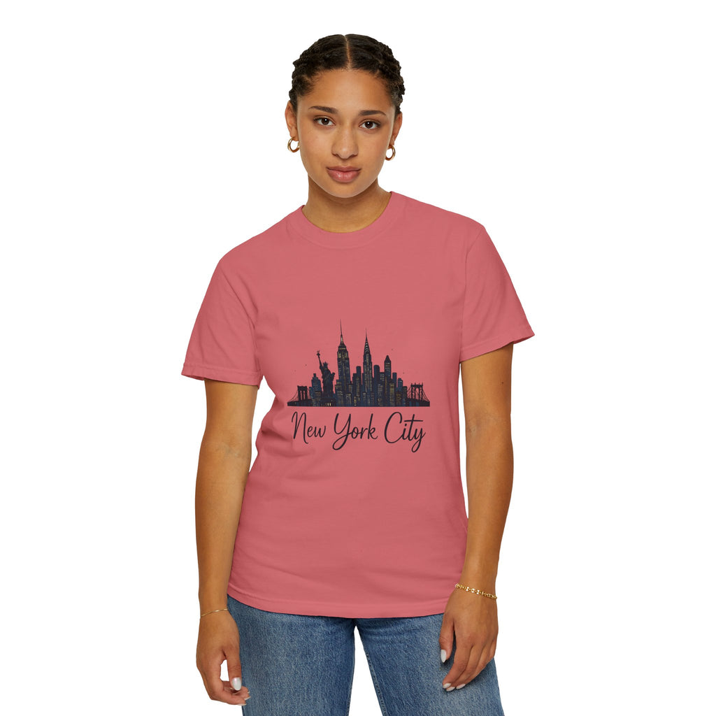 New York City Skyline Unisex T-Shirt, Casual City Tee, NYC Souvenir Shirt, Travel Gift, Urban Fashion Top