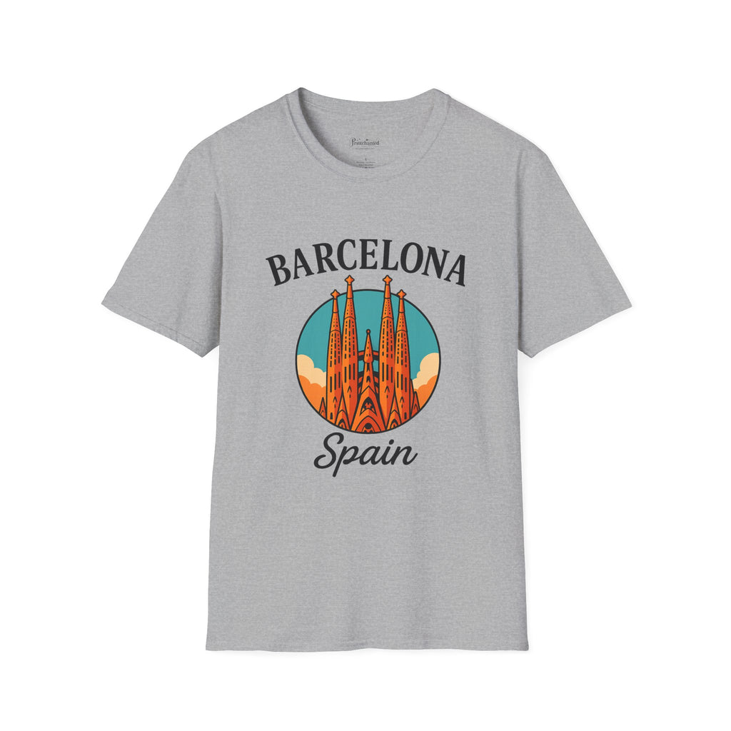 Barcelona Spain Unisex Softstyle T-Shirt | Travel Tee, Souvenir Shirt, Gift for Travelers, Vacation Apparel, Summer Outfit