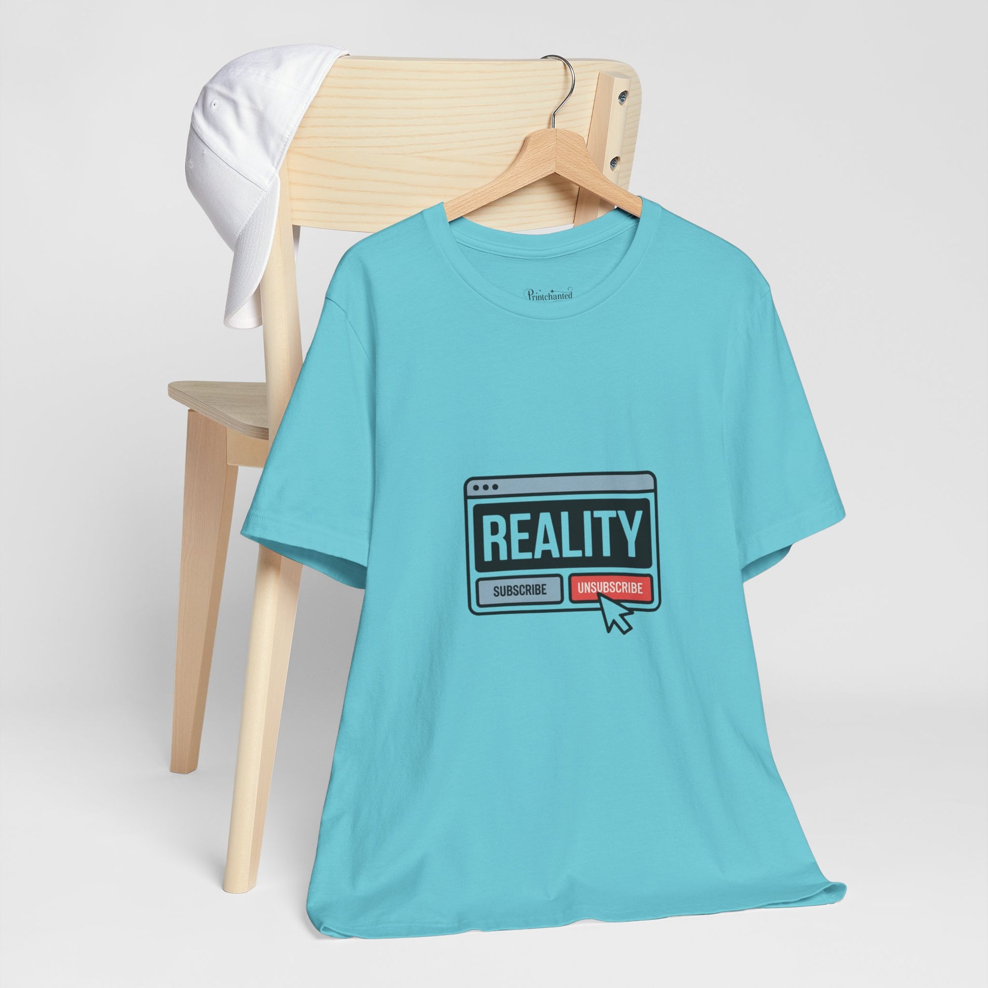 Reality Click Unisex Tee, Funny Graphic Shirt, Casual Wear, Geeky Apparel, Gift for Him/Her, Cool Tee for Everyday Style