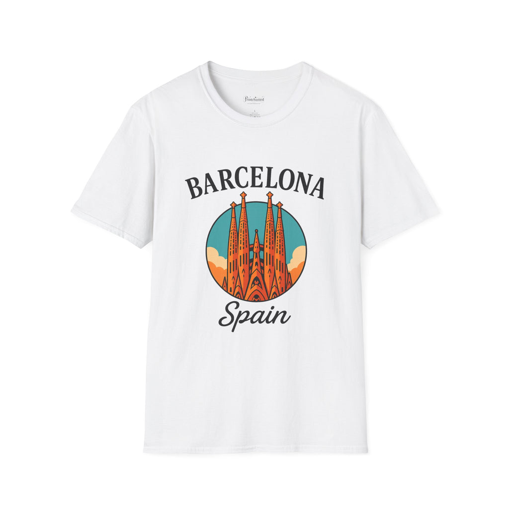 Barcelona Spain Unisex Softstyle T-Shirt | Travel Tee, Souvenir Shirt, Gift for Travelers, Vacation Apparel, Summer Outfit