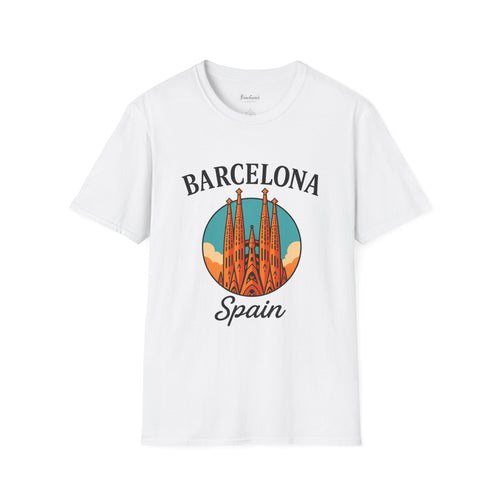 Barcelona Spain Unisex Softstyle T-Shirt | Travel Tee, Souvenir Shirt, Gift for Travelers, Vacation Apparel, Summer Outfit