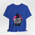 Victory Comes to Those Who Prepare Tee, Motivational T-Shirt, Unisex Graphic Tee, Inspirational Casual Wear, Gift for Gamers and Coaches