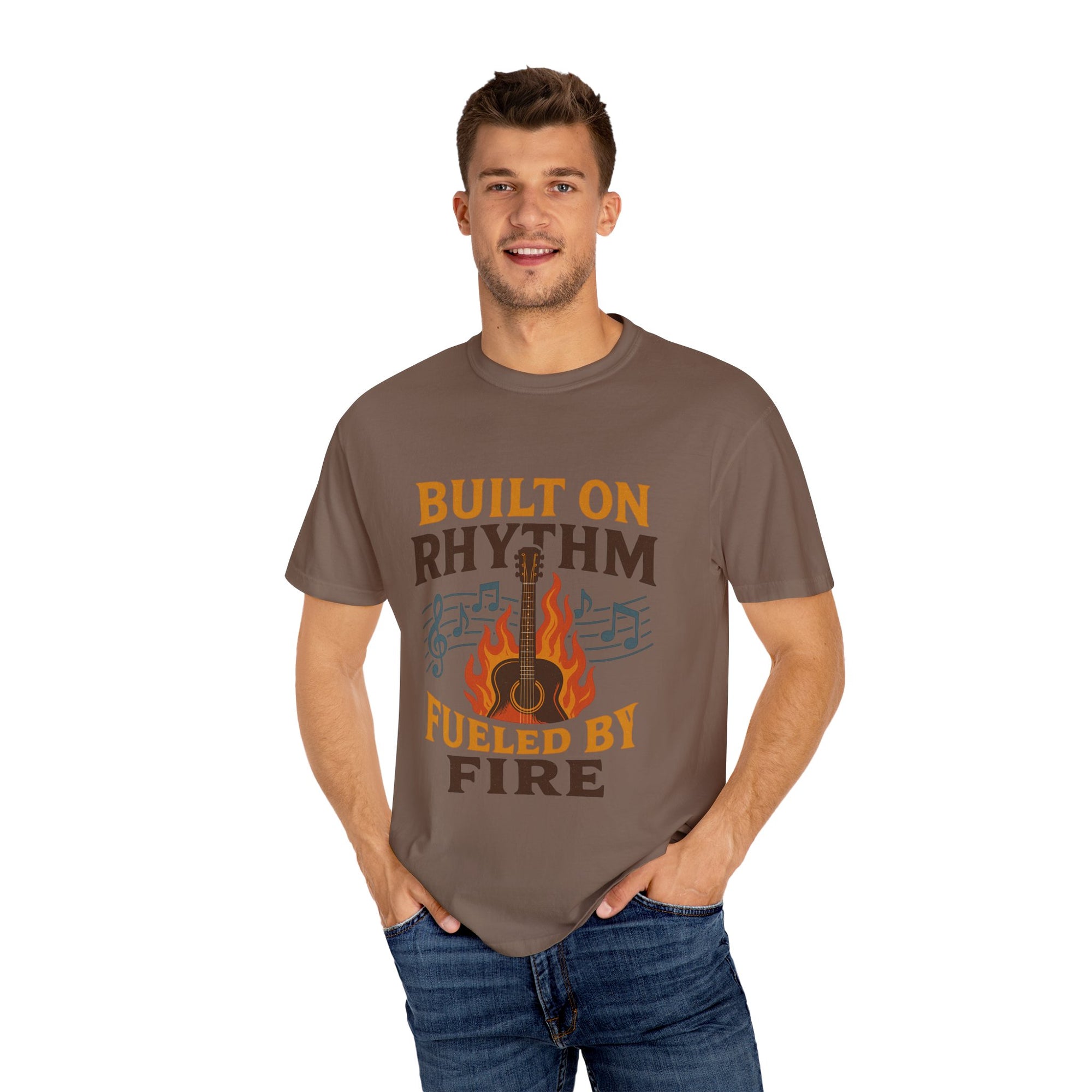 Rhythmic Fire T-Shirt, Music Lover Tee, Festival Apparel, Unisex Gift, Casual Wear, Band Merchandise