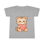Cute Cat Love Toddler T-Shirt, Kids Cute Cat Tee, Baby Shower Gift, Toddler Birthday Gift, Pet Lover Shirt, Cute Animal Apparel