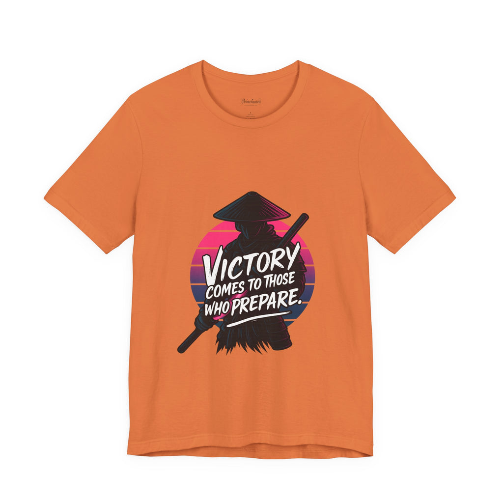 Victory Comes to Those Who Prepare Tee, Motivational T-Shirt, Unisex Graphic Tee, Inspirational Casual Wear, Gift for Gamers and Coaches