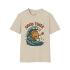 Surfing Cookie T-Shirt | Unisex Softstyle Tee | Fun Summer Vibes, Beach Life, Gift for Foodies, Good Times Shirt