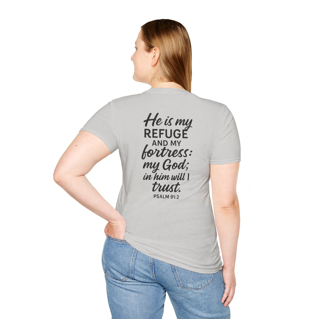 Faith-Inspired Unisex Softstyle T-Shirt, Inspirational Graphic Tee, Christian Apparel, Unique Gift for Believers, Everyday Comfort Wear