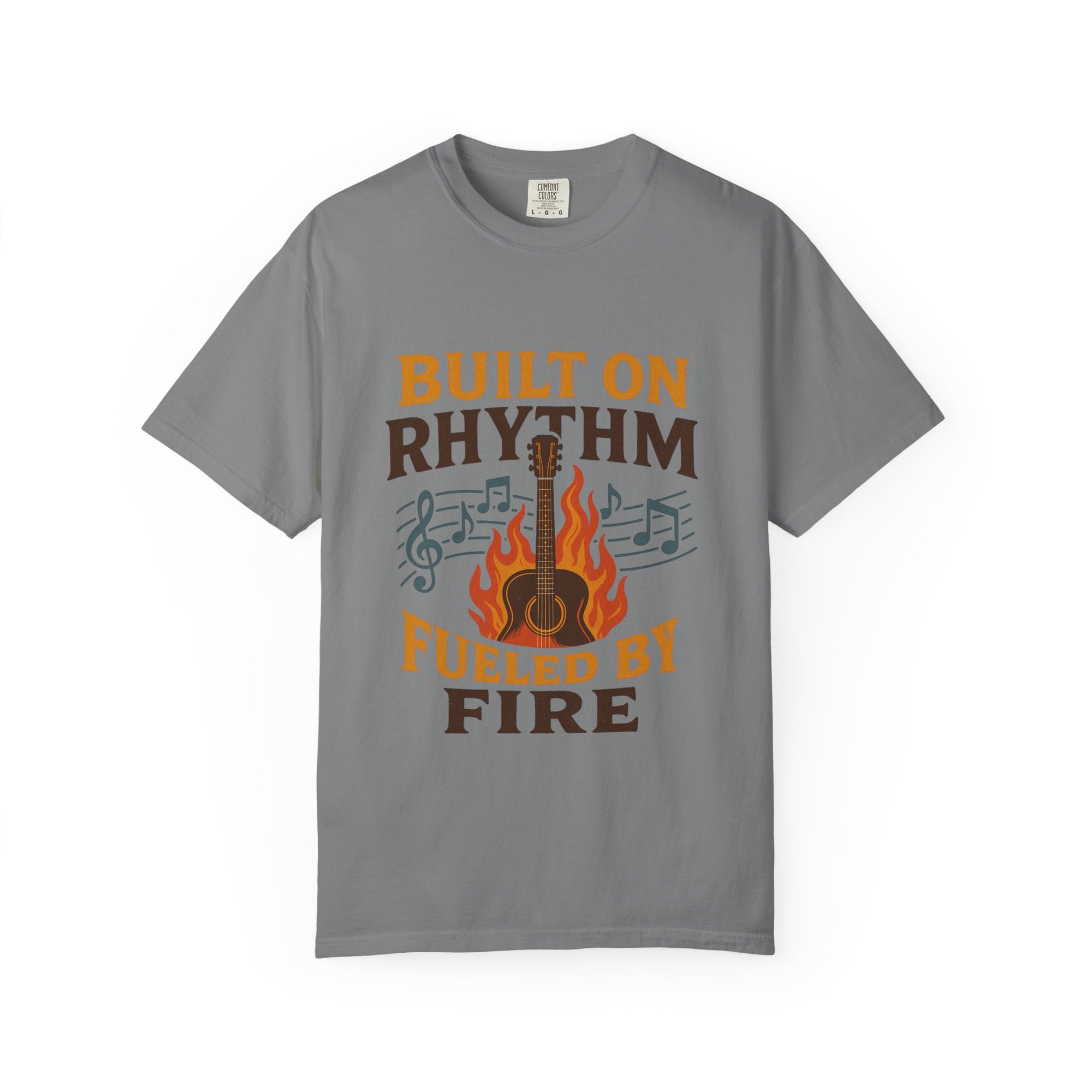 Rhythmic Fire T-Shirt, Music Lover Tee, Festival Apparel, Unisex Gift, Casual Wear, Band Merchandise