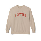 New York Love Unisex Crewneck Sweatshirt, Casual Fleece Sweatshirt, Cozy Streetwear, Gift for NYC Lovers, Fall Fashion, Comfortable Sweater