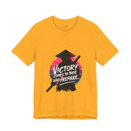 Victory Comes to Those Who Prepare Tee, Motivational T-Shirt, Unisex Graphic Tee, Inspirational Casual Wear, Gift for Gamers and Coaches