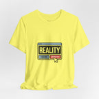 Reality Click Unisex Tee, Funny Graphic Shirt, Casual Wear, Geeky Apparel, Gift for Him/Her, Cool Tee for Everyday Style