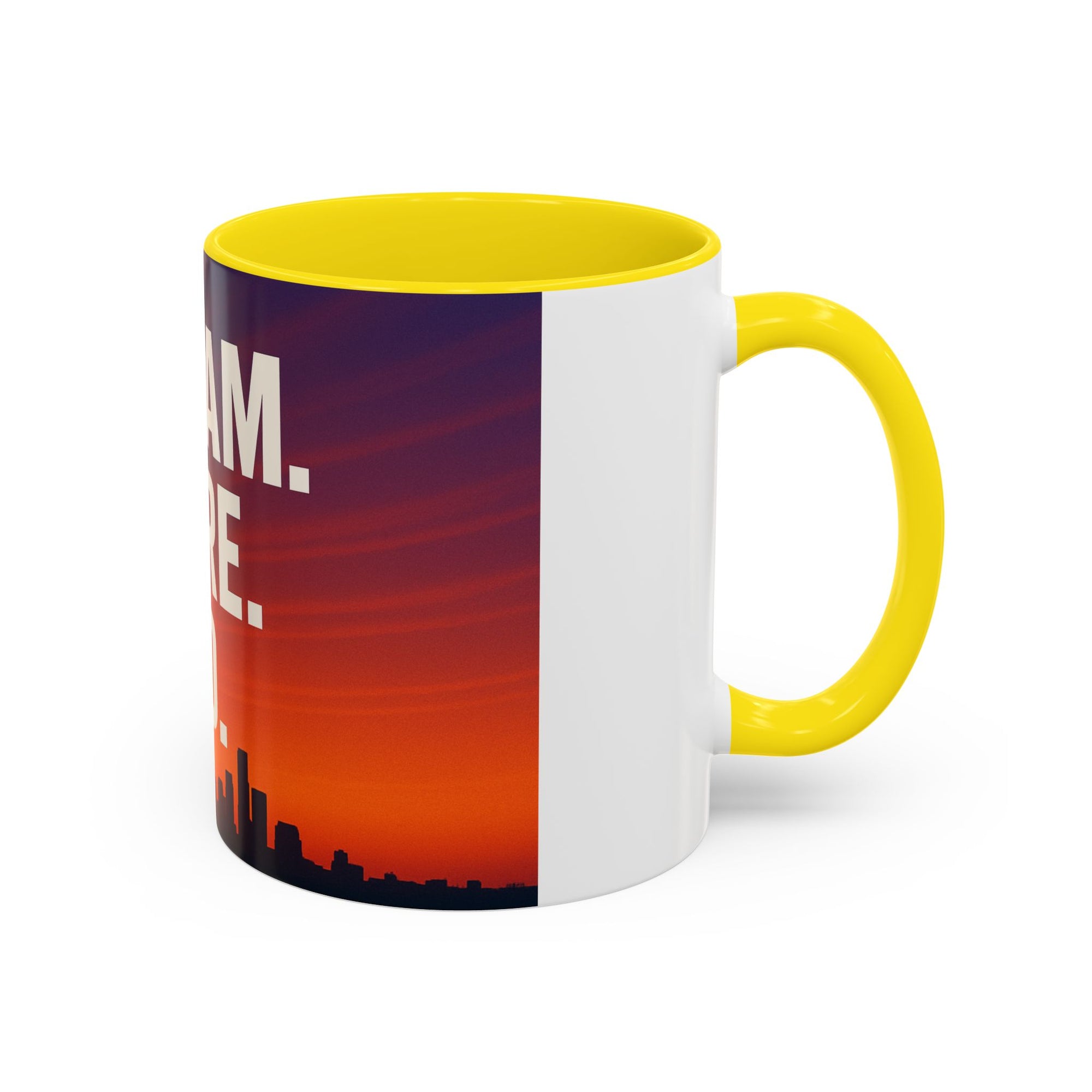 Inspiring Accent Coffee Mug - Dream, Dare, Do, Motivational Gift, Inspirational Drinkware, Sunset Design, Home Office Decor