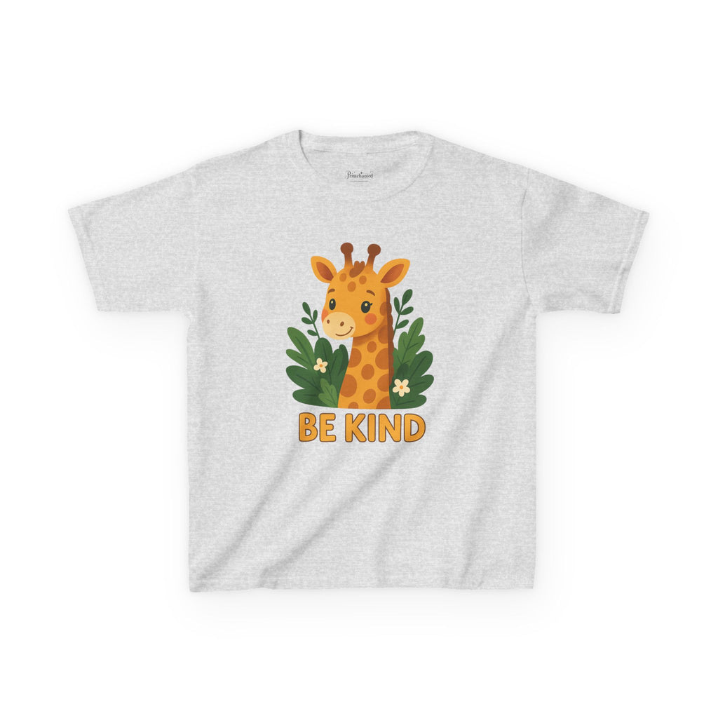 Kids Giraffe Tee - Be Kind T-Shirt, Children's Graphic Tee, Eco-Friendly Cotton Tee, Gift for Kids, Toddler Birthday Shirt