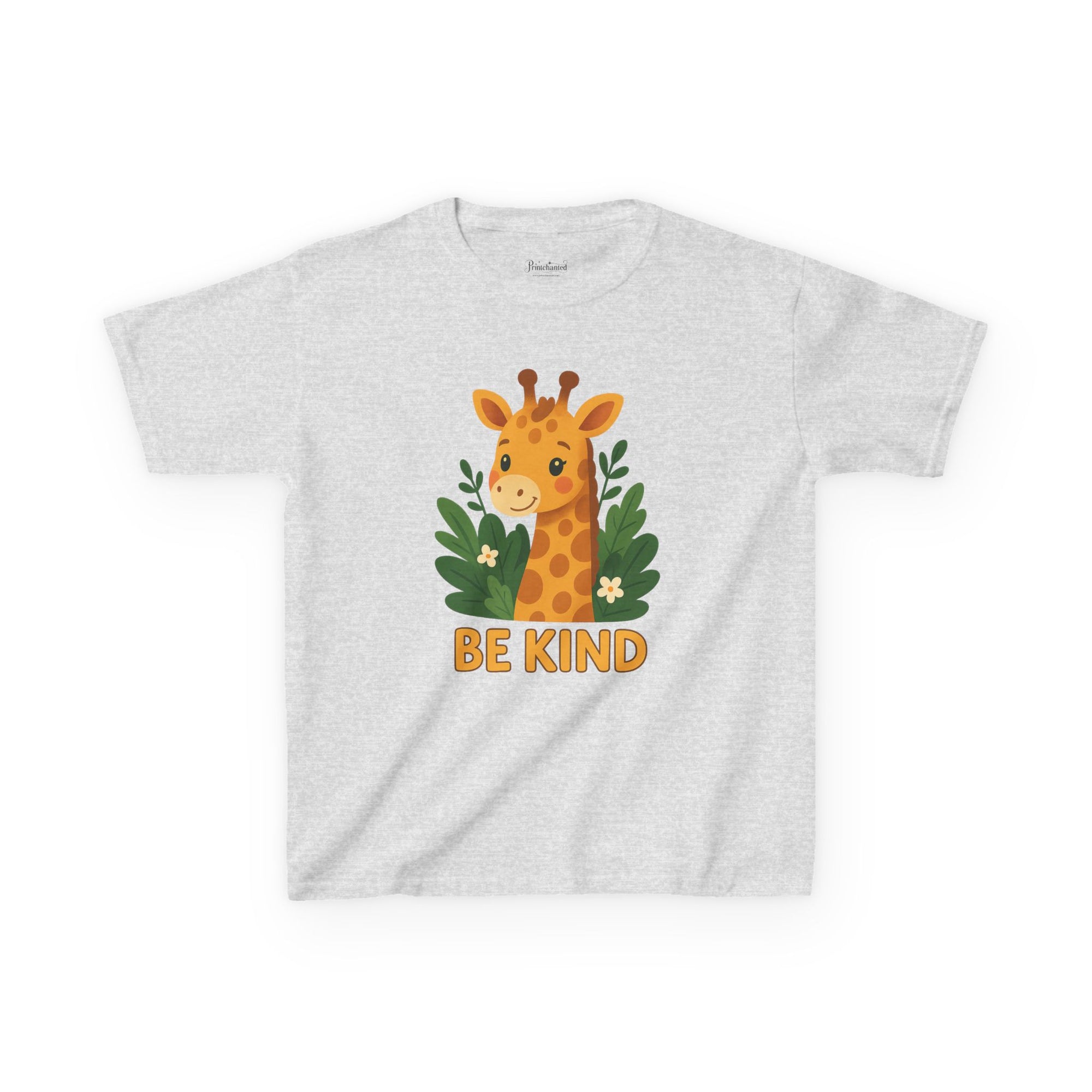 Kids Giraffe Tee - Be Kind T-Shirt, Children's Graphic Tee, Eco-Friendly Cotton Tee, Gift for Kids, Toddler Birthday Shirt