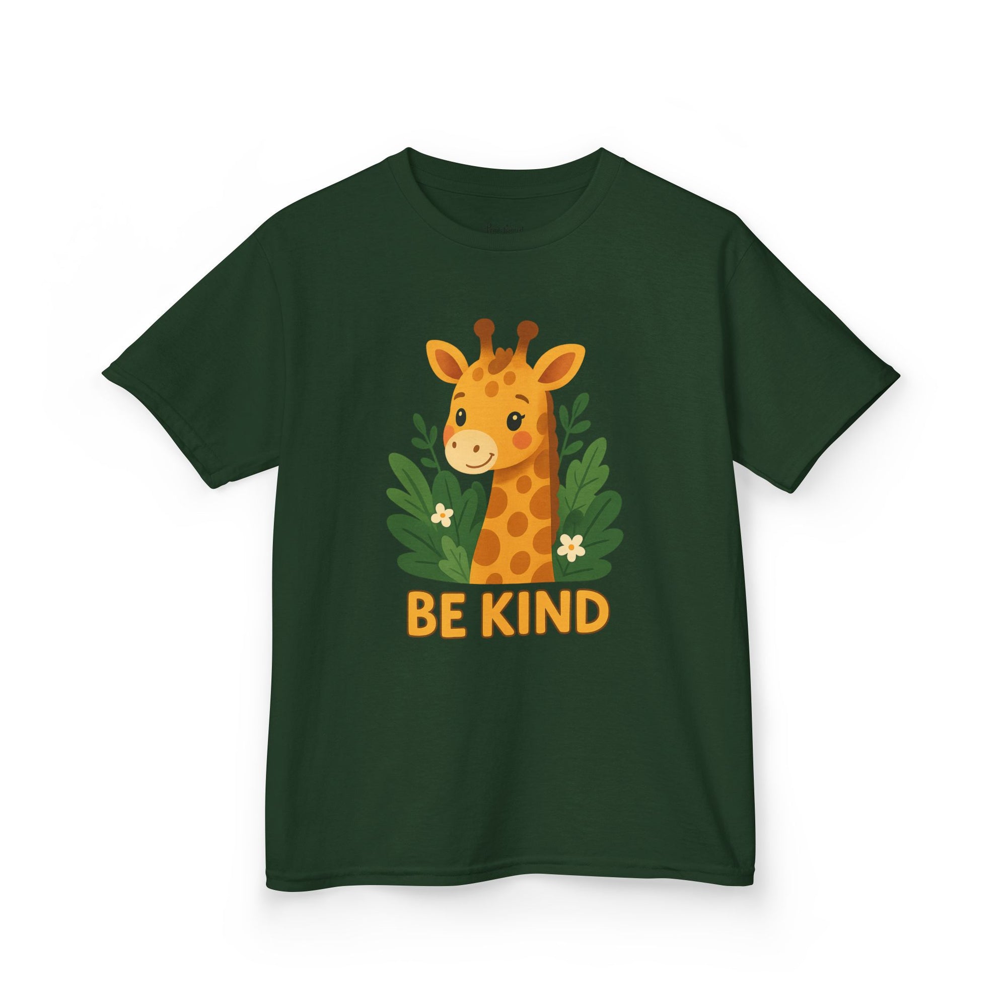 Kids Giraffe Tee - Be Kind T-Shirt, Children's Graphic Tee, Eco-Friendly Cotton Tee, Gift for Kids, Toddler Birthday Shirt