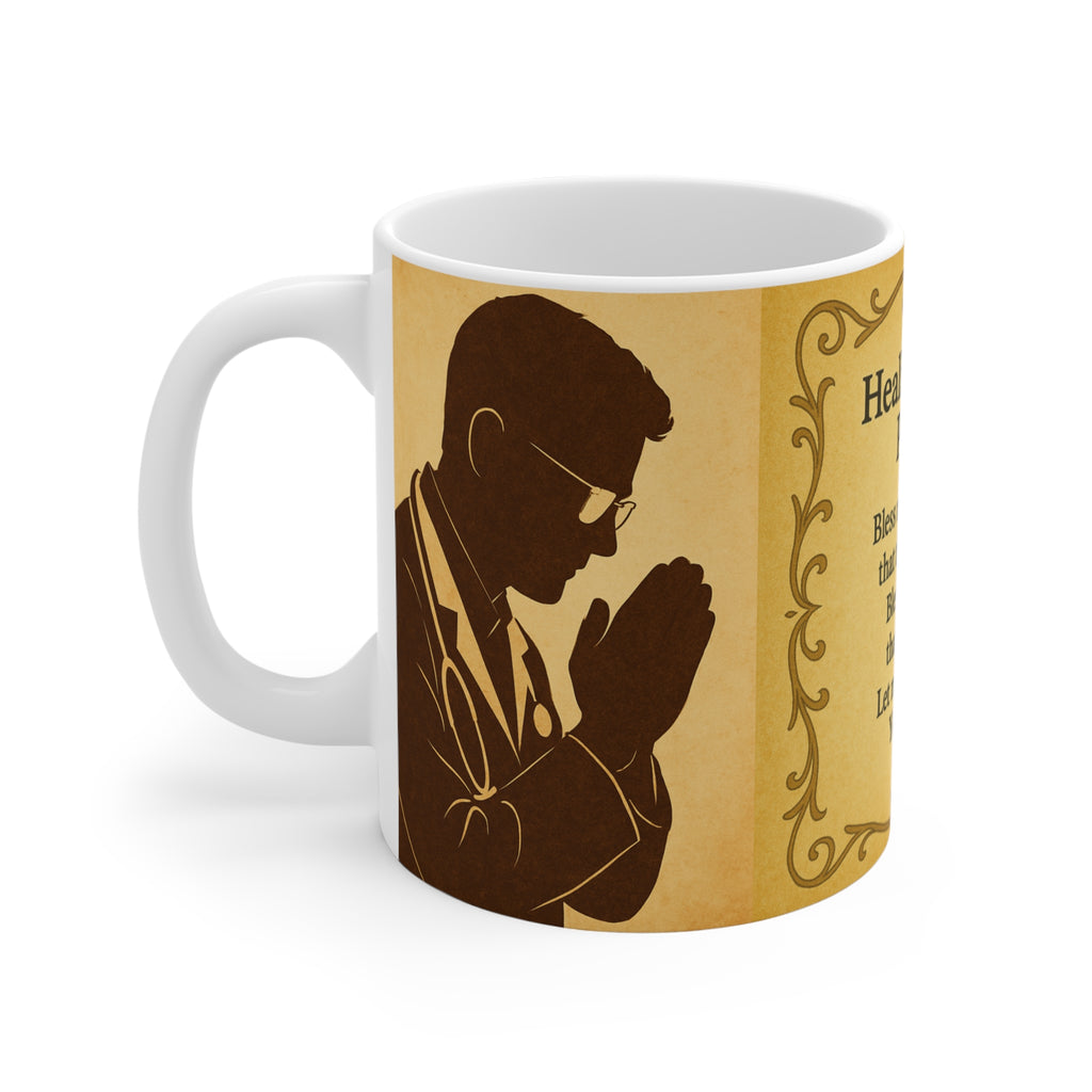 Healing Hands Prayer Mug - Inspirational Gift for Healthcare Workers, Doctors, Nurses, Prayer Mug, Motivational Drinkware, Spiritual Coffee Cup, [...]