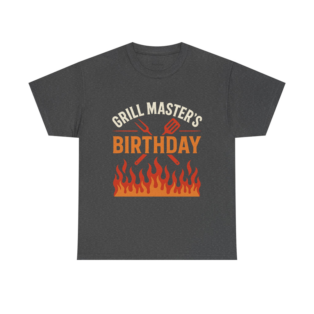 Grill Master's Birthday Tee, Funny BBQ T-Shirt, Gift for Men, Cooking Enthusiasts, Summer Party Apparel