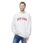New York Love Unisex Crewneck Sweatshirt, Casual Fleece Sweatshirt, Cozy Streetwear, Gift for NYC Lovers, Fall Fashion, Comfortable Sweater