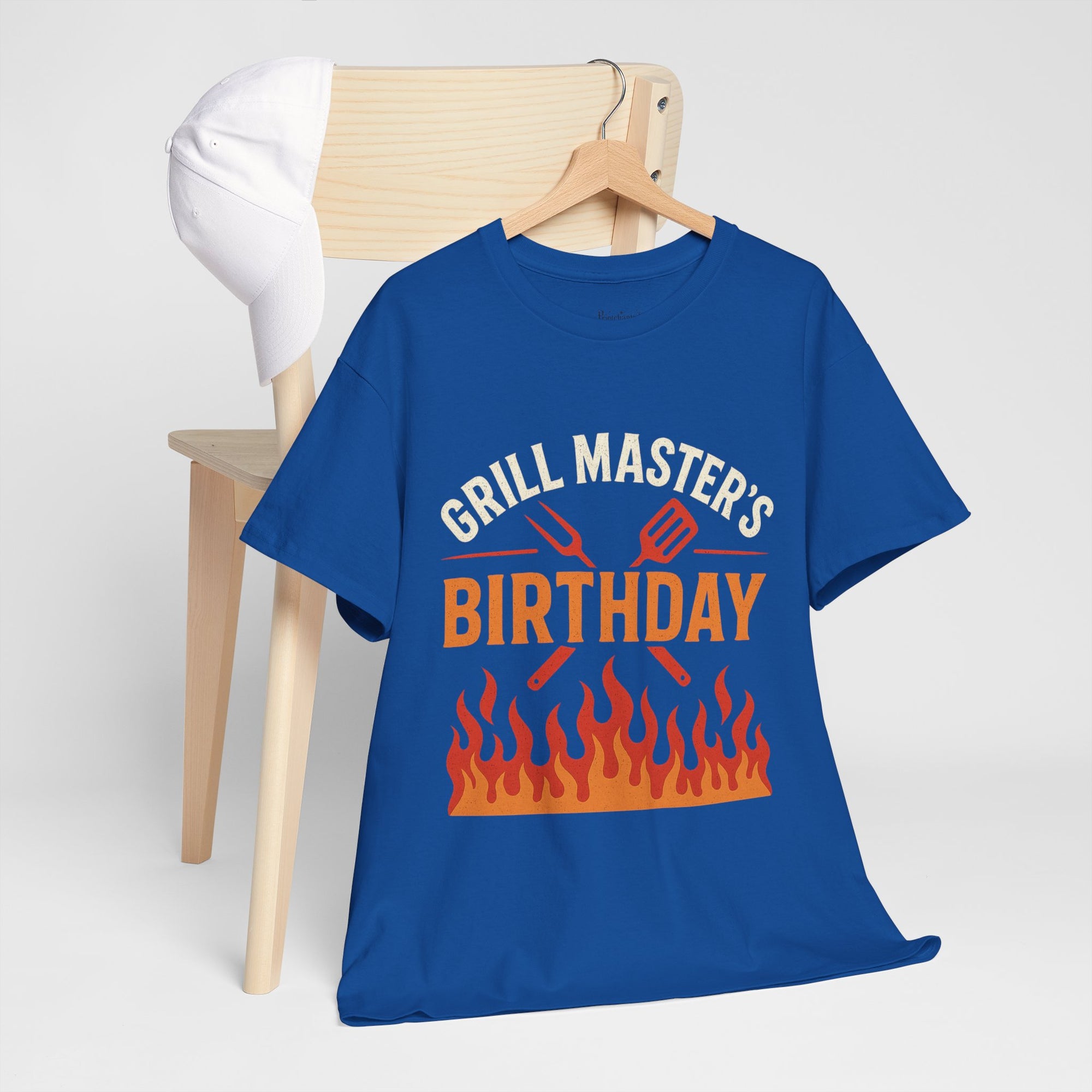Grill Master's Birthday Tee, Funny BBQ T-Shirt, Gift for Men, Cooking Enthusiasts, Summer Party Apparel