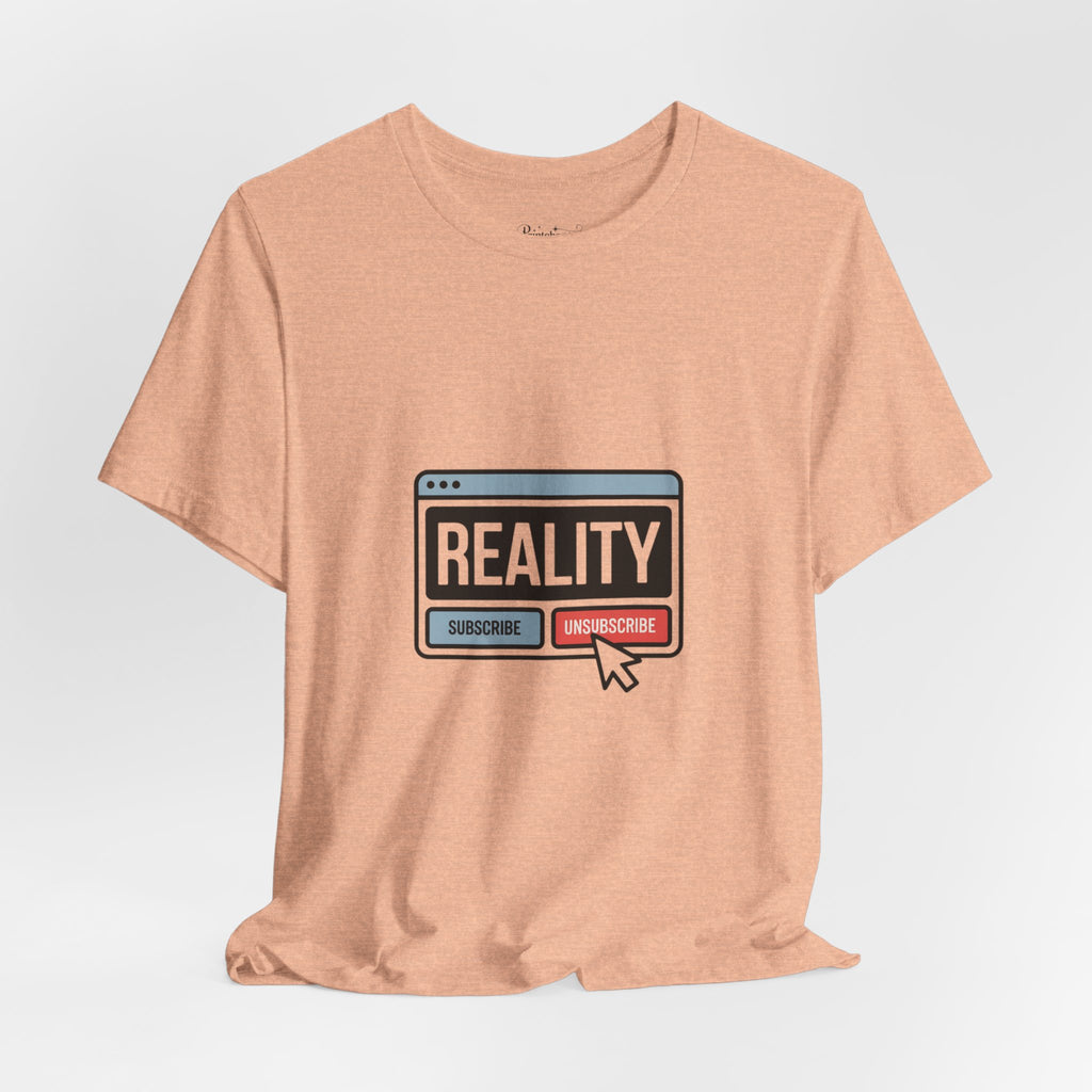 Reality Click Unisex Tee, Funny Graphic Shirt, Casual Wear, Geeky Apparel, Gift for Him/Her, Cool Tee for Everyday Style