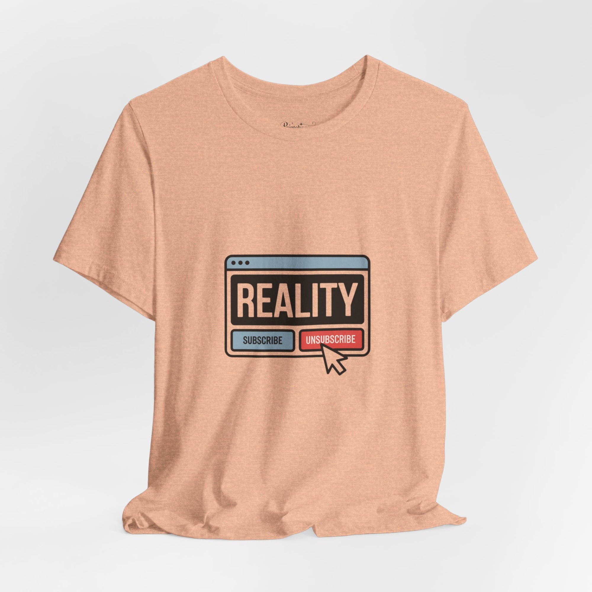 Reality Click Unisex Tee, Funny Graphic Shirt, Casual Wear, Geeky Apparel, Gift for Him/Her, Cool Tee for Everyday Style