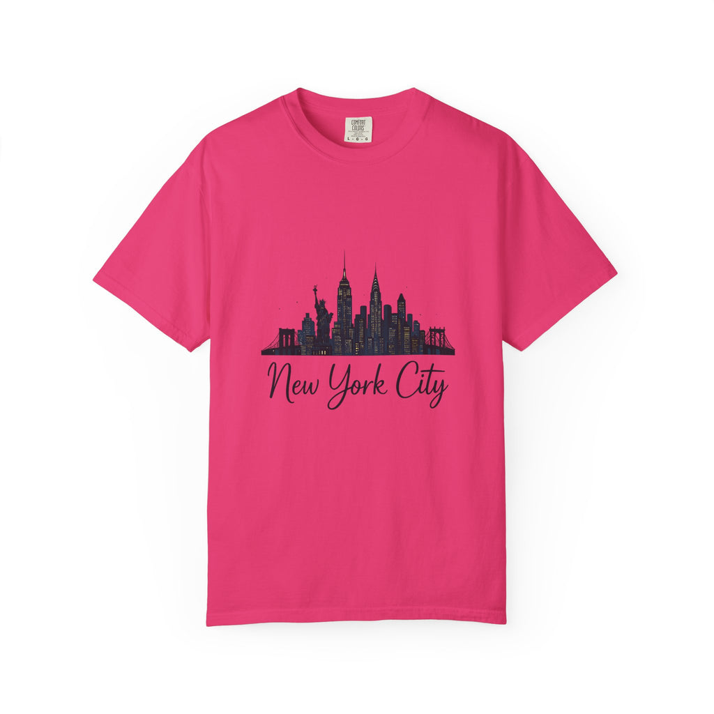 New York City Skyline Unisex T-Shirt, Casual City Tee, NYC Souvenir Shirt, Travel Gift, Urban Fashion Top
