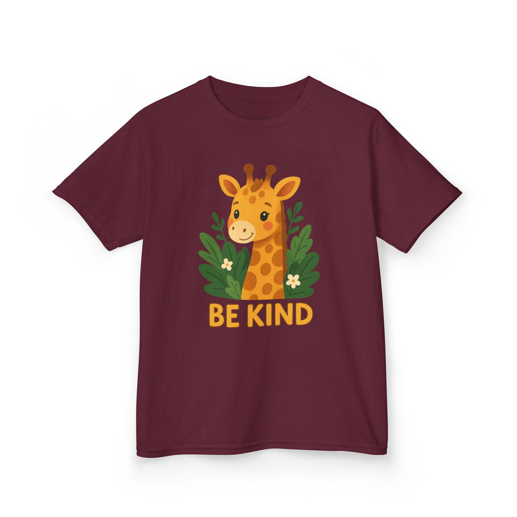 Kids Giraffe Tee - Be Kind T-Shirt, Children's Graphic Tee, Eco-Friendly Cotton Tee, Gift for Kids, Toddler Birthday Shirt
