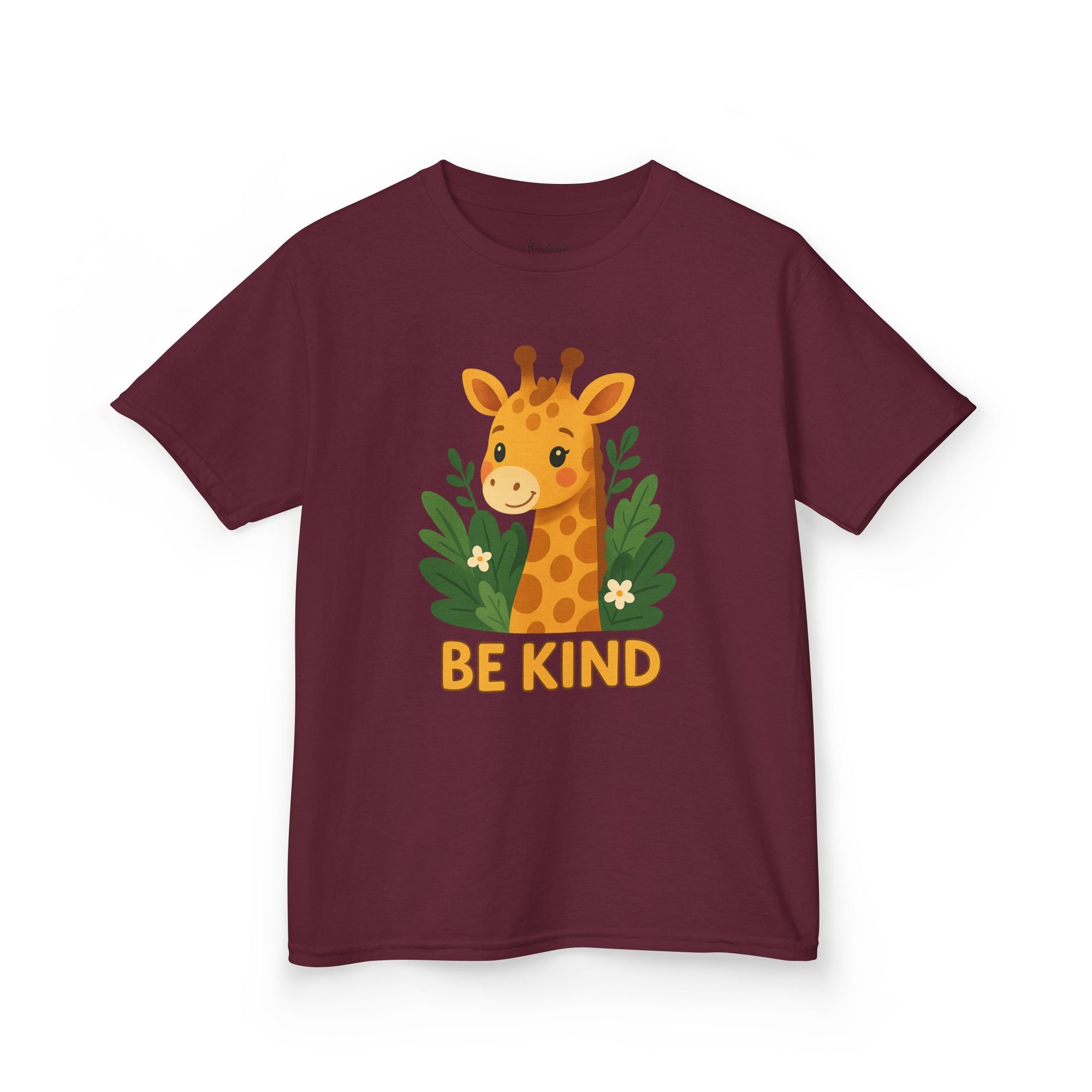 Kids Giraffe Tee - Be Kind T-Shirt, Children's Graphic Tee, Eco-Friendly Cotton Tee, Gift for Kids, Toddler Birthday Shirt