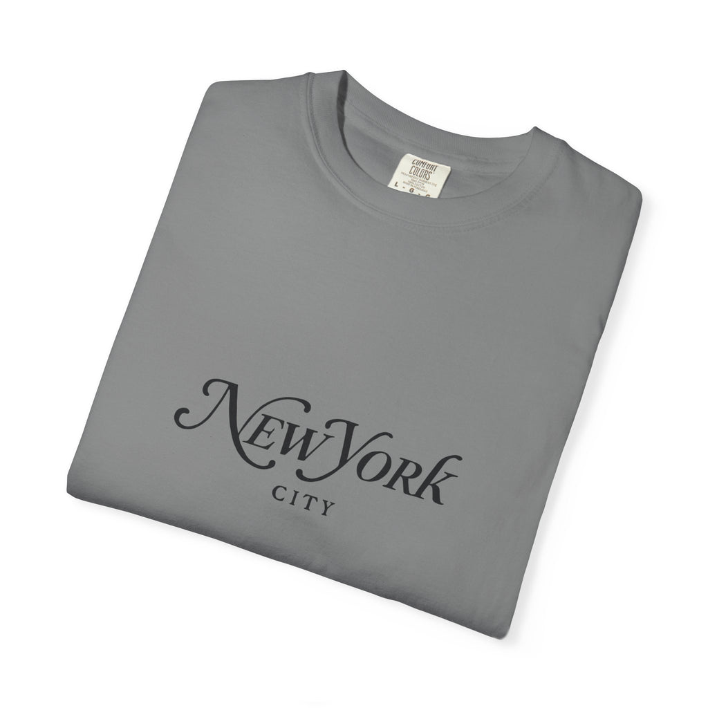 New York City Garment-Dyed Unisex T-Shirt, Trendy NYC Tee, Casual Summer Wear, Gift for Travelers, Urban Fashion