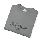 New York City Garment-Dyed Unisex T-Shirt, Trendy NYC Tee, Casual Summer Wear, Gift for Travelers, Urban Fashion