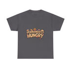 Permanently Hungry Tee, Funny Unisex Cotton T-Shirt, Gift for Food Lovers, Casual Wear, Quirky Humor Apparel