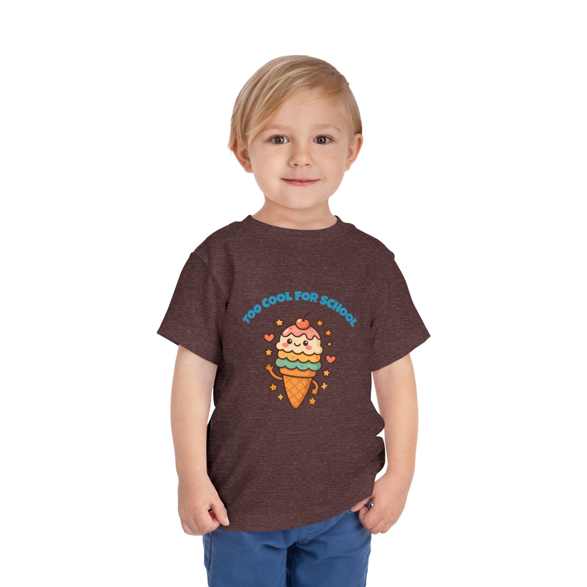 Cute Ice Cream Toddler Tee, Kids Summer Shirt, Birthday Gift, Playdate Outfit, Fun Cartoon T-Shirt, Sweet Toddler Clothing