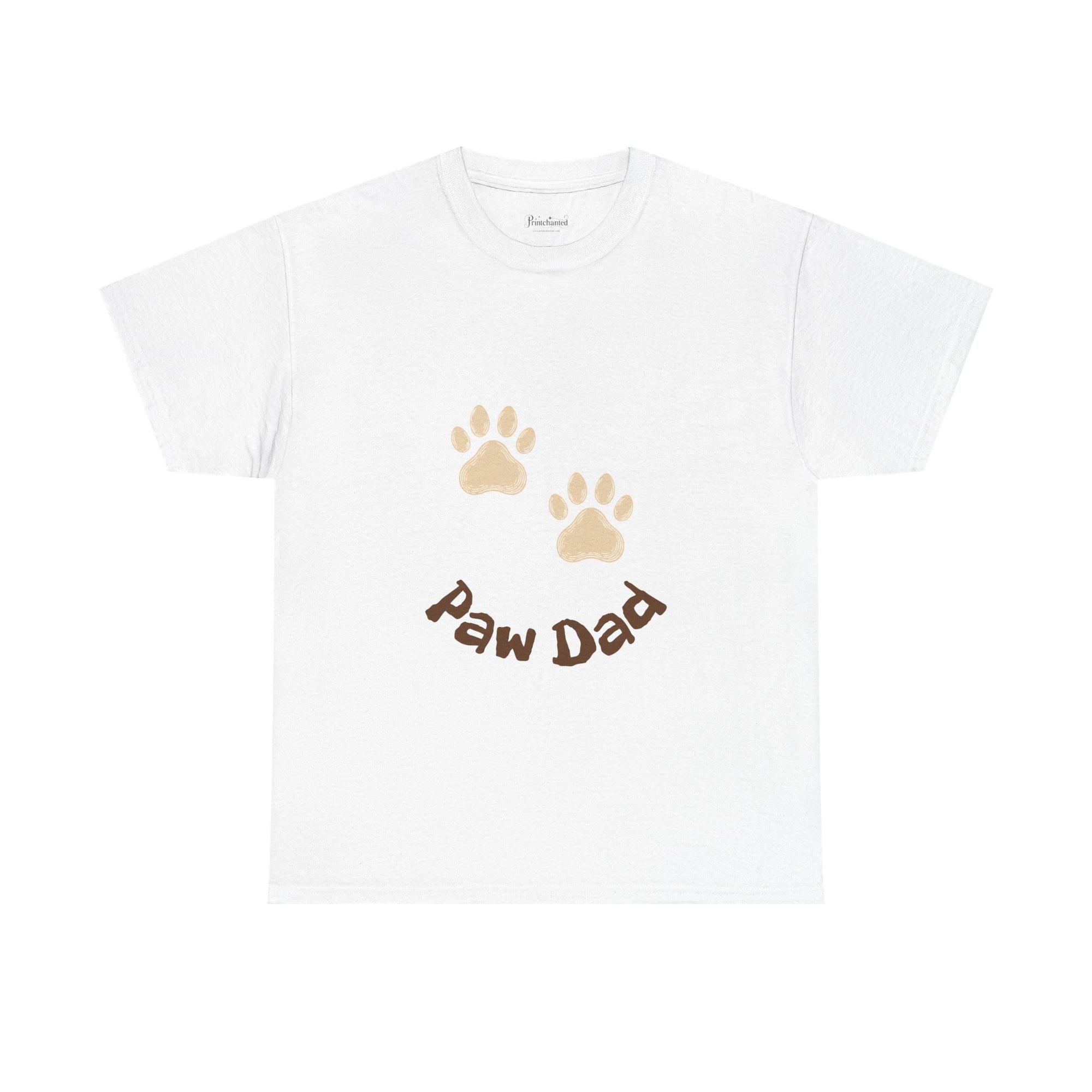 Paw Dad Unisex Tee, Dog Lover Gift Shirt, Men's Cotton T-shirt, Animal Dad Gift Top, Pet Owner Tee for Him