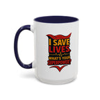 Heroic Superpower Coffee Mug - Perfect Gift for Nurses, EMS, Essential Workers, Motivational Gift, Inspirational Mug